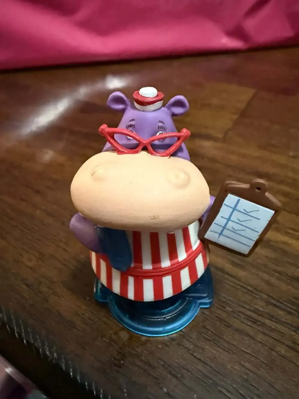 Disney Doc McStuffins Hallie the Hippo PVC Figure with Clipboard